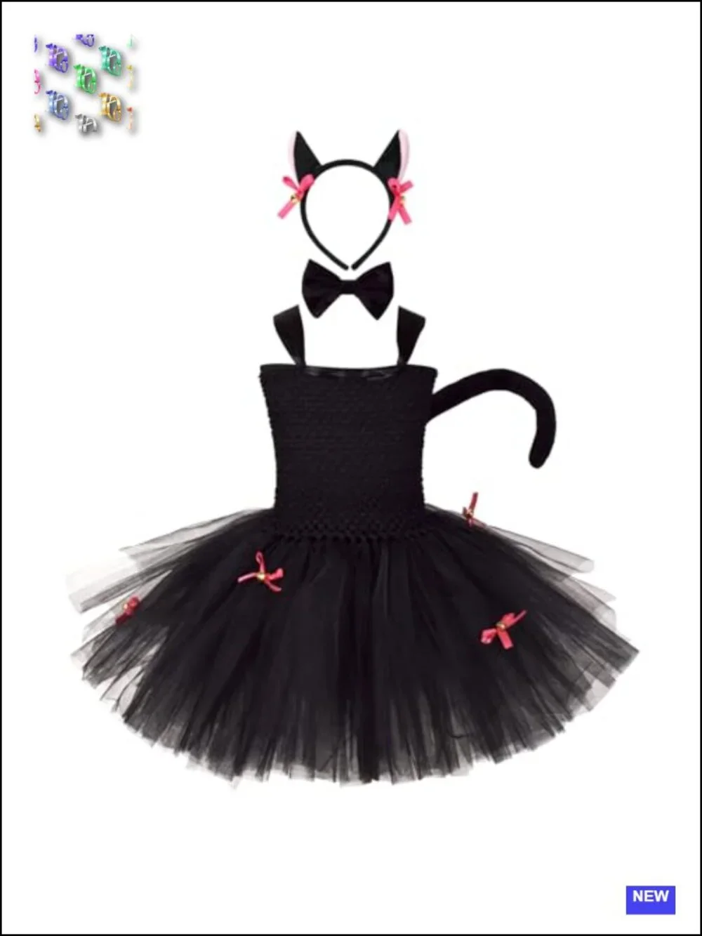 Jungle Safari Girls Tutu Costume Dress with Headband and Tail for Halloween